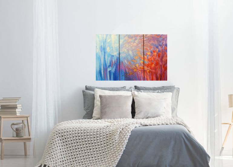 Original Abstract Expressionism Nature Painting by Tatiana Iliina