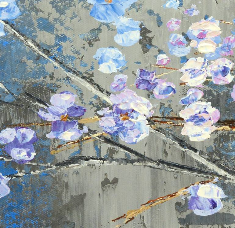 Original Abstract Floral Painting by Tatiana Iliina