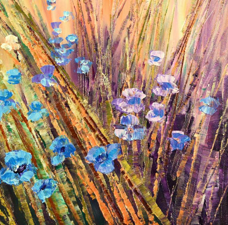 Original Impressionism Floral Painting by Tatiana Iliina