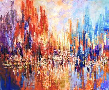 Print of Abstract Expressionism Cities Paintings by Tatiana Iliina