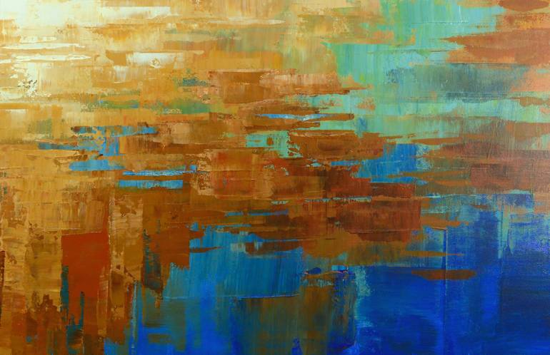 Original Abstract Landscape Painting by Tatiana Iliina