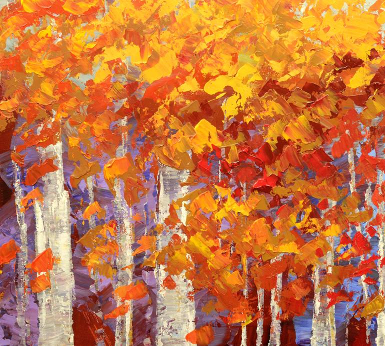 Original Impressionism Landscape Painting by Tatiana Iliina