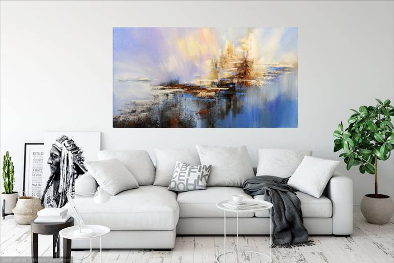 Original Abstract Seascape Painting by Tatiana Iliina