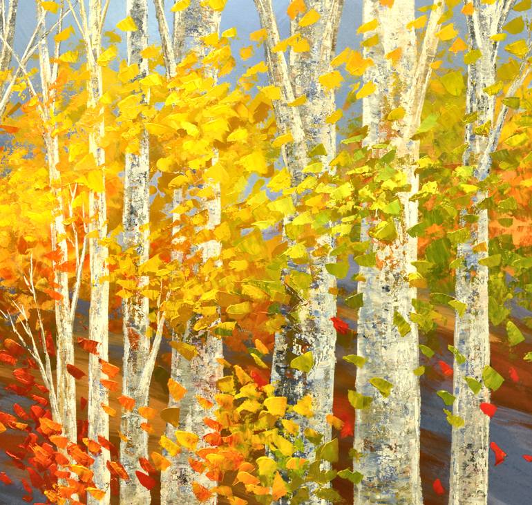 Original Impressionism Landscape Painting by Tatiana Iliina