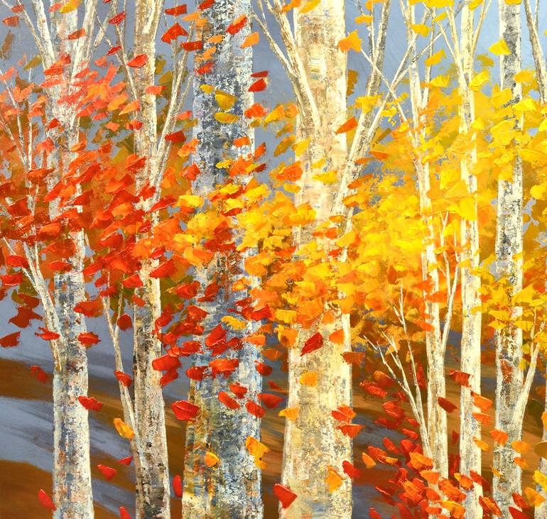 Original Impressionism Landscape Painting by Tatiana Iliina