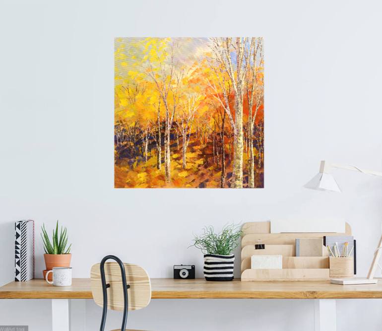 Original Impressionism Landscape Painting by Tatiana Iliina