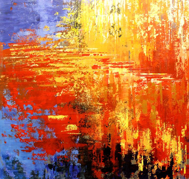 Original Abstract Expressionism Abstract Painting by Tatiana Iliina