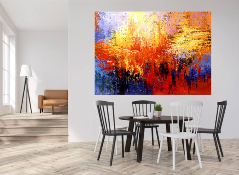 Original Abstract Expressionism Abstract Painting by Tatiana Iliina