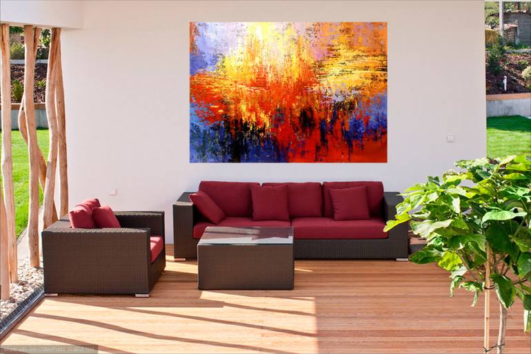 Original Abstract Expressionism Abstract Painting by Tatiana Iliina
