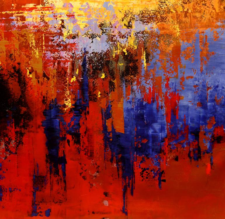 Original Abstract Expressionism Abstract Painting by Tatiana Iliina