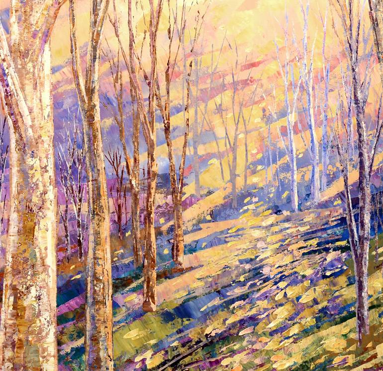 Original Impressionism Landscape Painting by Tatiana Iliina