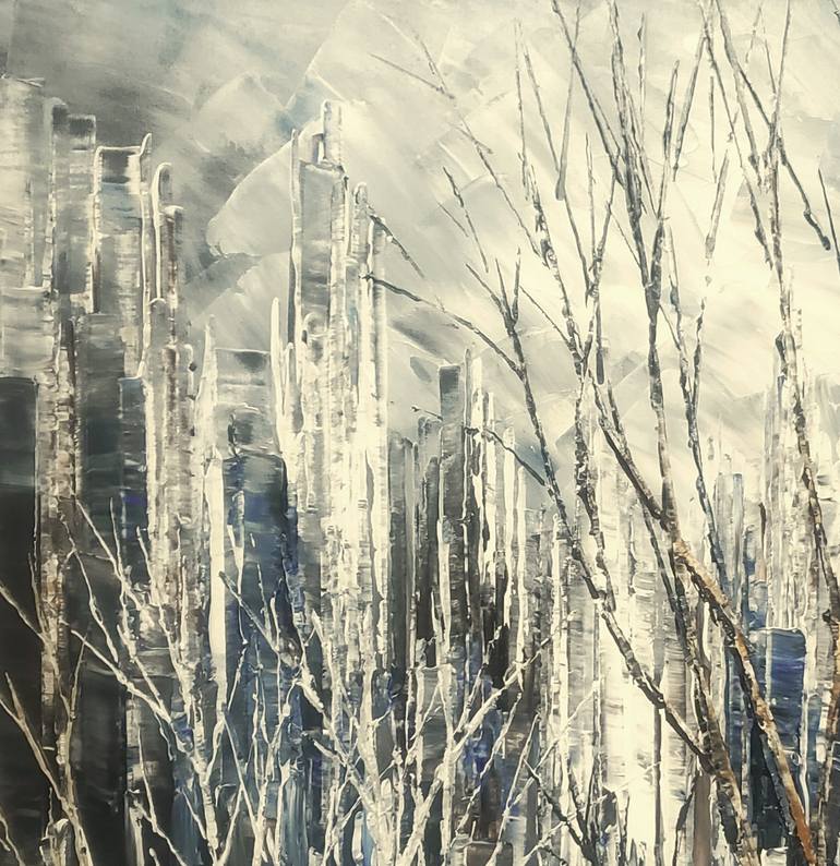 Original Fine Art Cities Painting by Tatiana Iliina