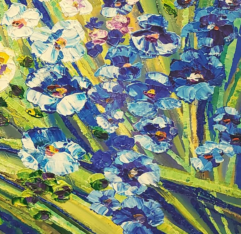 Original Impressionism Floral Painting by Tatiana Iliina