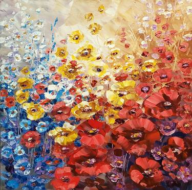 Original Impressionism Floral Paintings by Tatiana Iliina