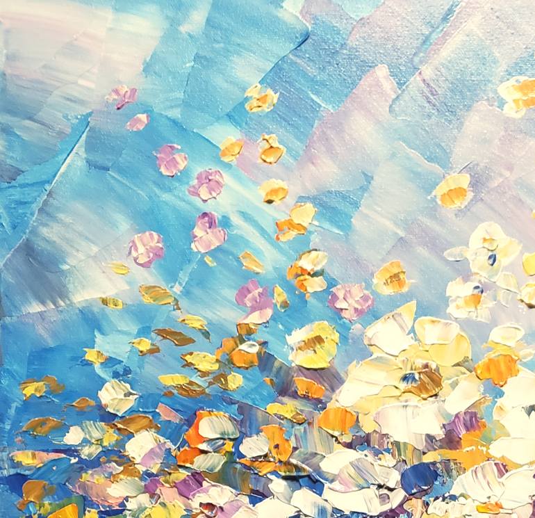 Original Impressionism Floral Painting by Tatiana Iliina