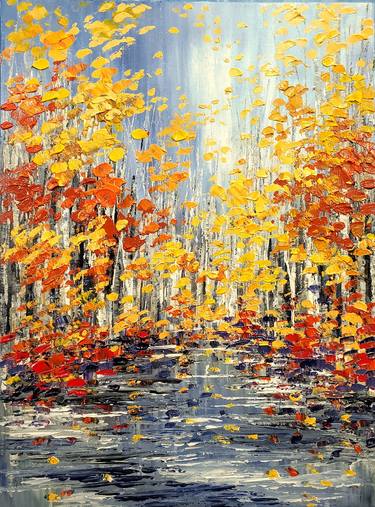 Original Impressionism Landscape Paintings by Tatiana Iliina