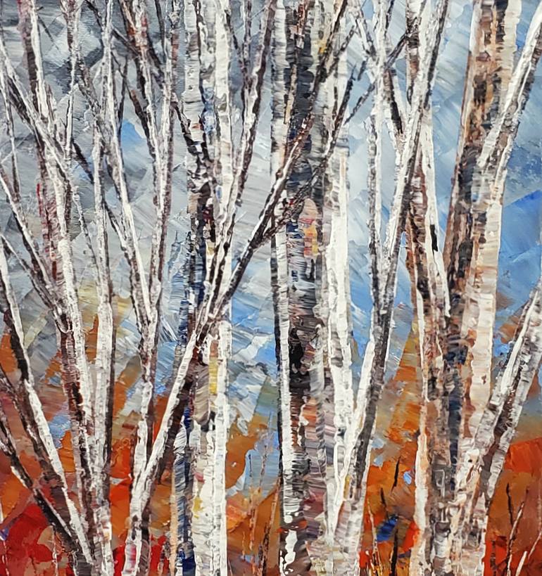 Original Impressionism Tree Painting by Tatiana Iliina