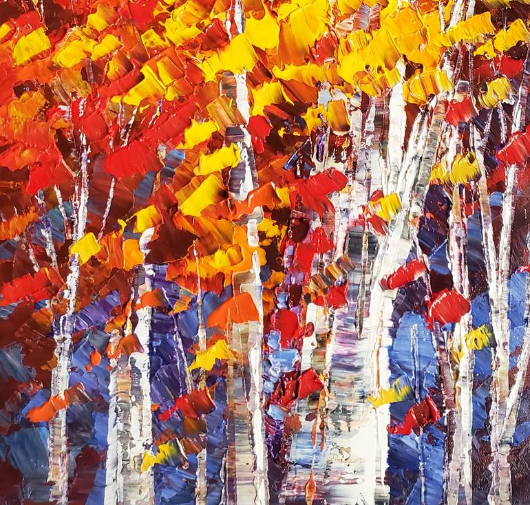 Original Impressionism Landscape Painting by Tatiana Iliina