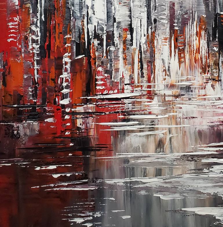 Original Contemporary Cities Painting by Tatiana Iliina