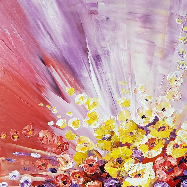 Original Contemporary Floral Painting by Tatiana Iliina