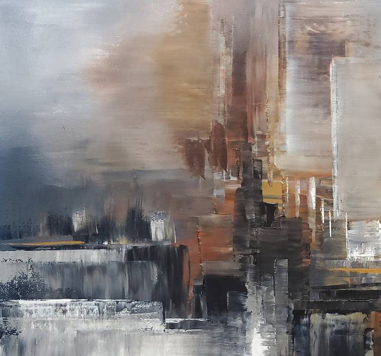 Original Abstract Expressionism Abstract Painting by Tatiana Iliina