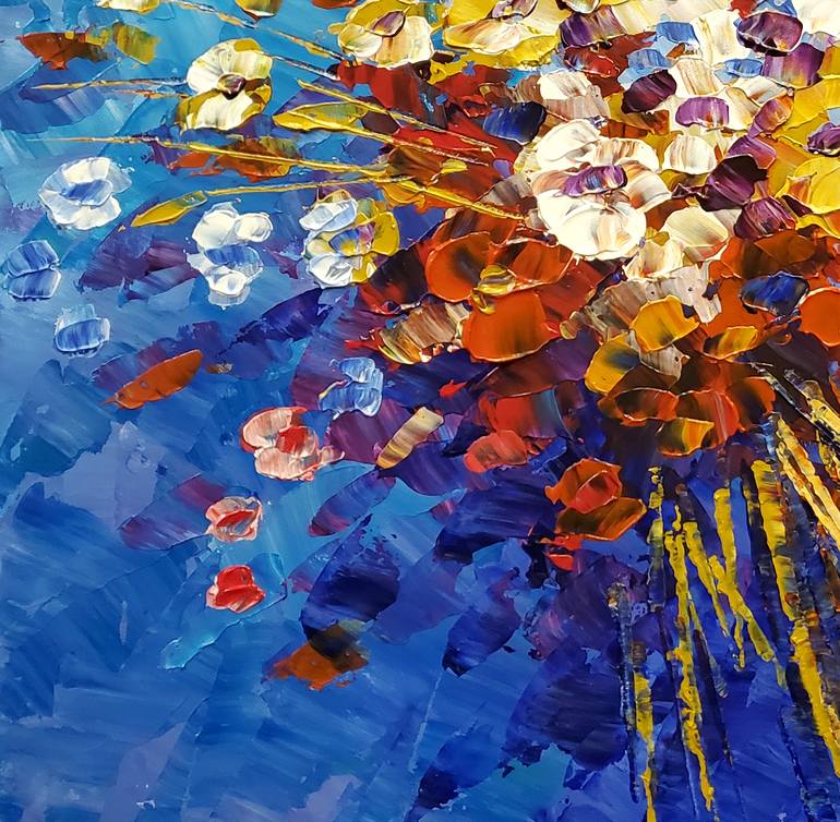 Original Contemporary Floral Painting by Tatiana Iliina