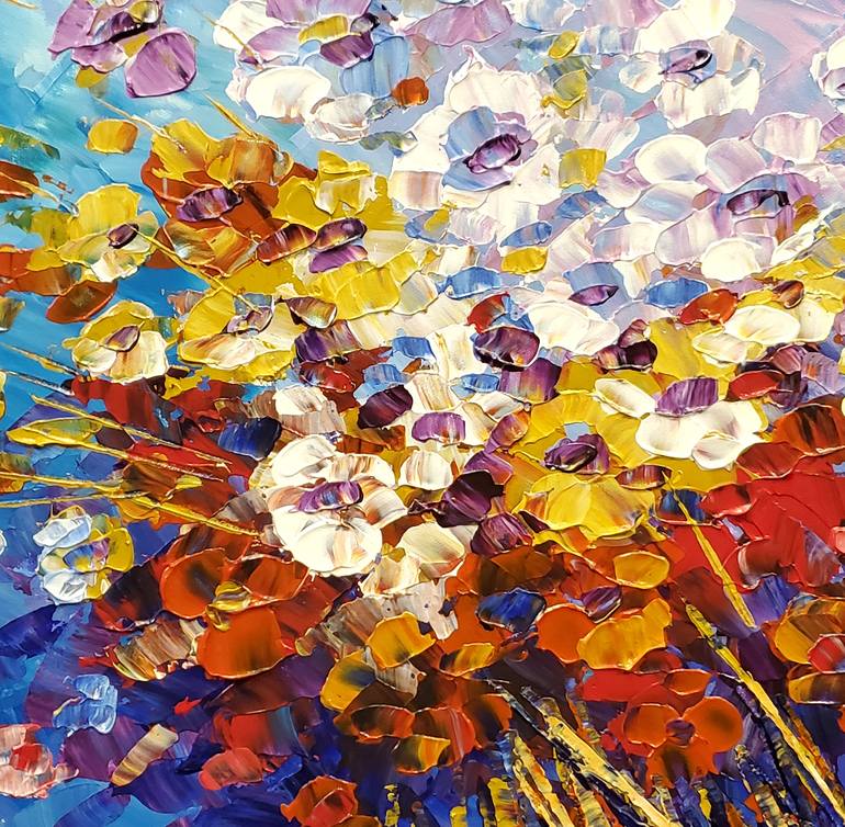 Original Contemporary Floral Painting by Tatiana Iliina