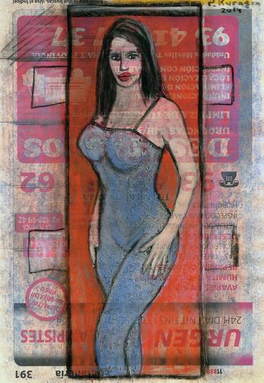 Original Pop Art Women Drawings by Pavel Kuragin