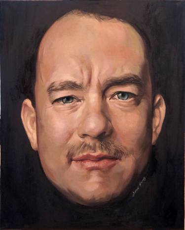 Original Realism Celebrity Painting by Janet Fong