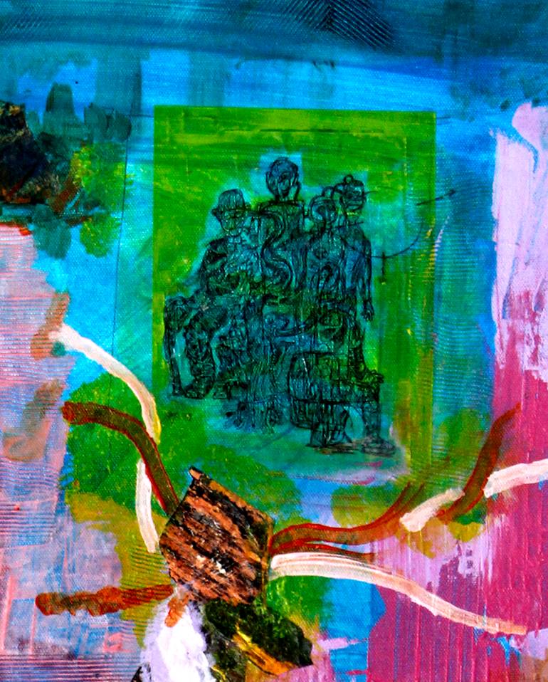 Original Conceptual Abstract Painting by Michelangelo  Mayo