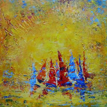 Print of Abstract Sailboat Paintings by Dan Campbell