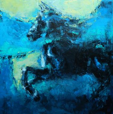 Print of Abstract Horse Paintings by Dan Campbell