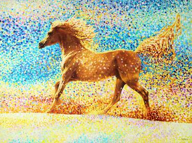 Print of Impressionism Horse Paintings by Andrei Sitsko