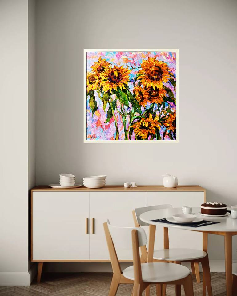 Original Impressionism Floral Painting by Andrei Sitsko