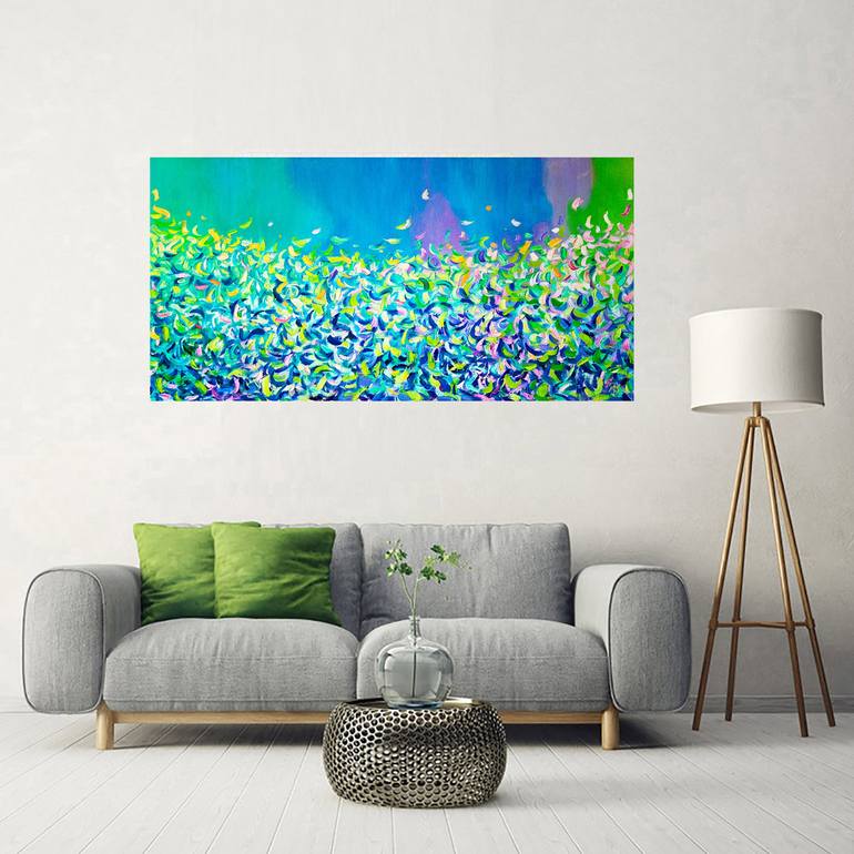 Original Impressionism Abstract Painting by Andrei Sitsko