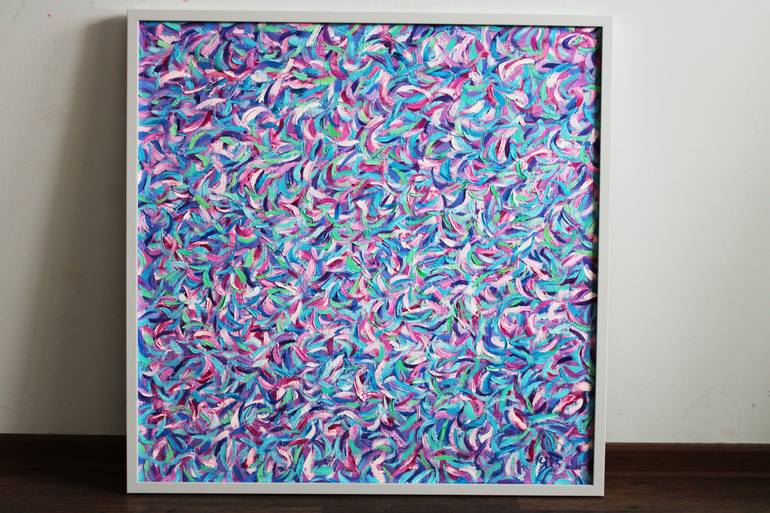Original Art Nouveau Abstract Painting by Andrei Sitsko