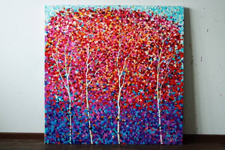 Original Abstract Landscape Painting by Andrei Sitsko