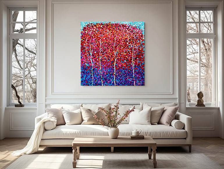 Original Abstract Landscape Painting by Andrei Sitsko