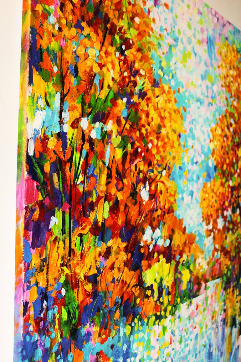 Original Abstract Landscape Painting by Andrei Sitsko