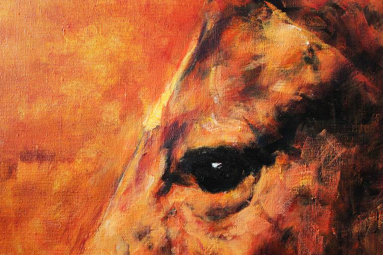 Original Expressionism Horse Painting by Andrei Sitsko