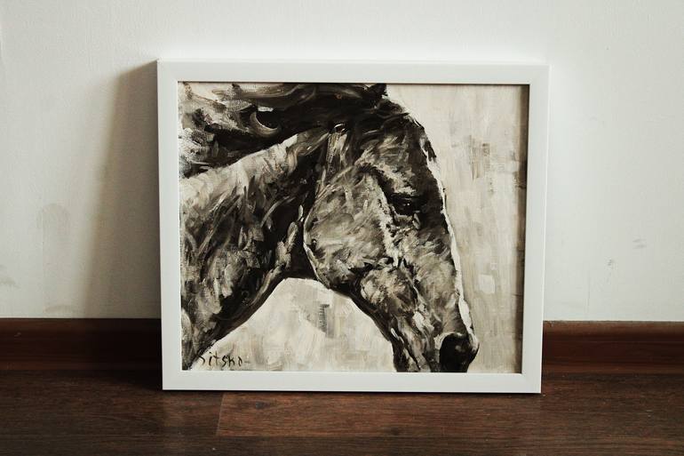 Original Contemporary Horse Painting by Andrei Sitsko