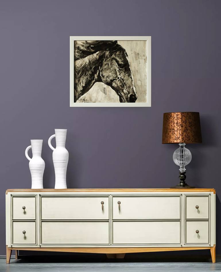 Original Contemporary Horse Painting by Andrei Sitsko