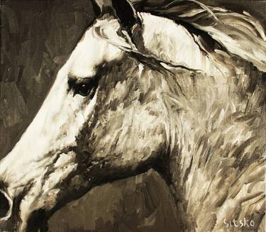 Print of Expressionism Horse Paintings by Andrei Sitsko