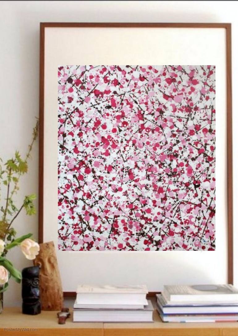 Original Impressionism Floral Painting by KIRUBA SEKARAN