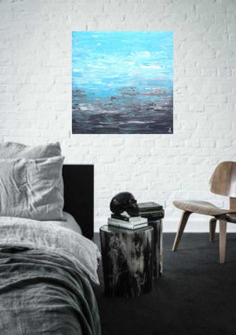 Original Abstract Seascape Painting by KIRUBA SEKARAN