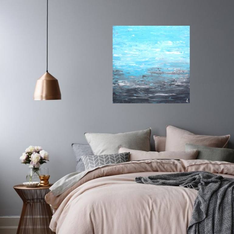 Original Abstract Seascape Painting by KIRUBA SEKARAN