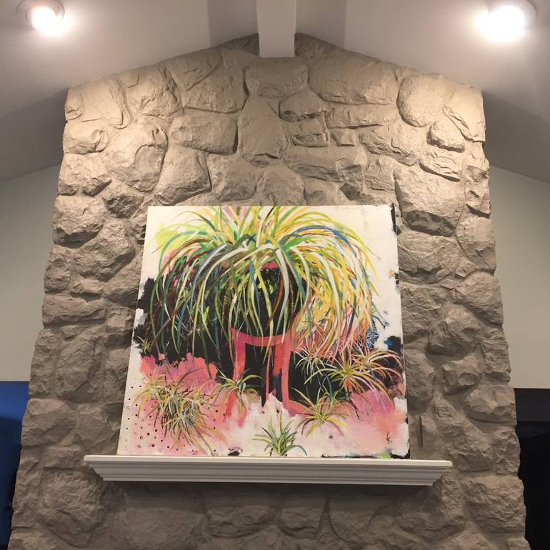 Original Abstract Botanic Painting by Kiruba Sekaran