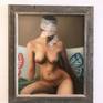 Framed on a wall image of the painting
