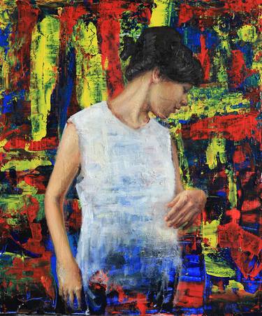 Original Abstract Expressionism People Paintings by Thomas Legaspi