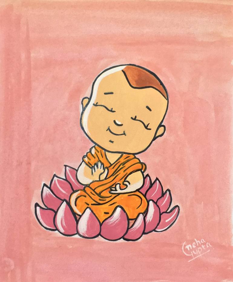 baby buddha drawing